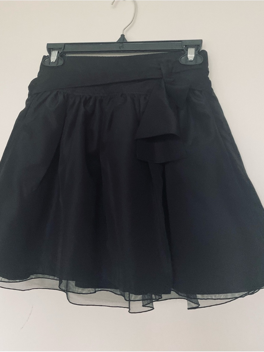 GAPkids Black Ruffle A-Line Skirt Size S(6-7)